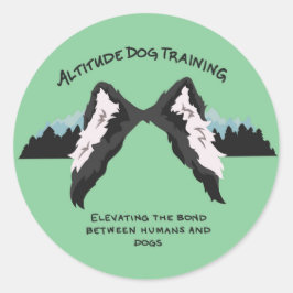 Attitude dog training circle sticker ラウンドシール