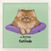 Attitude has Catitude ガラスコースター (正面)