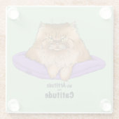 Attitude has Catitude ガラスコースター (裏面)