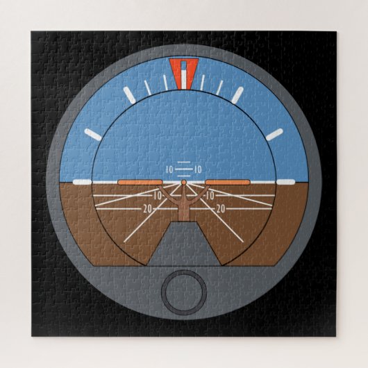 Attitude Indicator Aircraft Flight Instrument ジグソーパズル (縦)