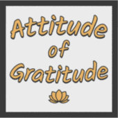 Attitude of Gratitude シール (正面)