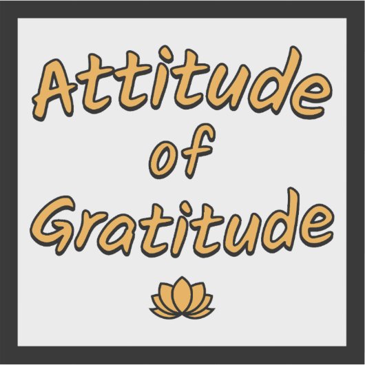 Attitude of Gratitude シール (正面)