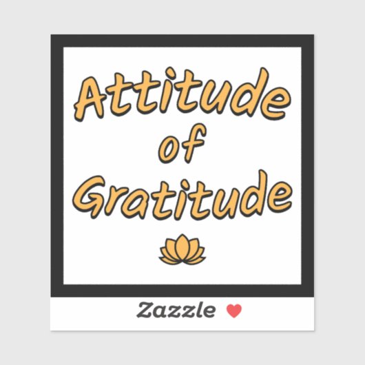 Attitude of Gratitude シール (シート)