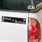 Attitude of Gratitude AA/NA slogan bumper sticker バンパーステッカー (トラック上)