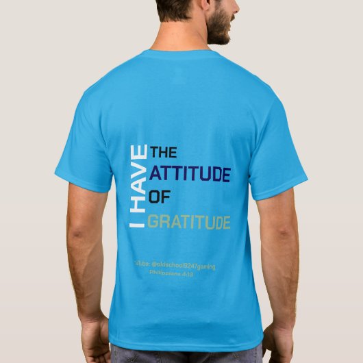 Attitude of Gratitude Tシャツ (裏面)