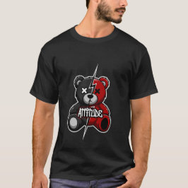 Attitude Split Bear | ライトニングX-Eyesテディグラフ Tシャツ
