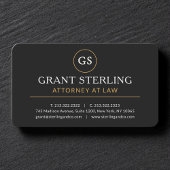 Attorney at Law Black Gold Professional 名刺