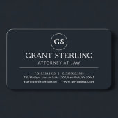 Attorney at Law Black Professional 名刺