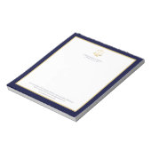 Attorney at law elegant scales of justice logo ノートパッド (回転)