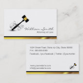 Attorney at Law / Lawyer 名刺 (正面/裏面)