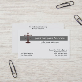 Attorney At Law Lawyer Business Card 名刺