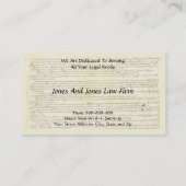 Attorney At Law Lawyer Business Card 名刺 (裏面)