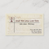 Attorney At Law Lawyer Business Card 名刺 (正面)
