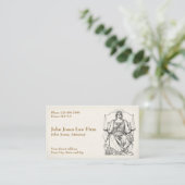 Attorney At Law Lawyer Lady Justice Business Card 名刺 (スタンド正面)