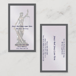 Attorney At Law Lawyer Lady Justice Business Card 名刺