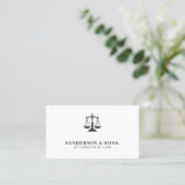 Attorney at law lawyer professional white 名刺 (スタンド正面)