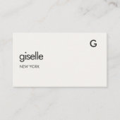 Attorney at Law Luxury QR Code Monogram  名刺 (正面)