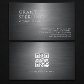 Attorney at Law Metallic QR Code 名刺