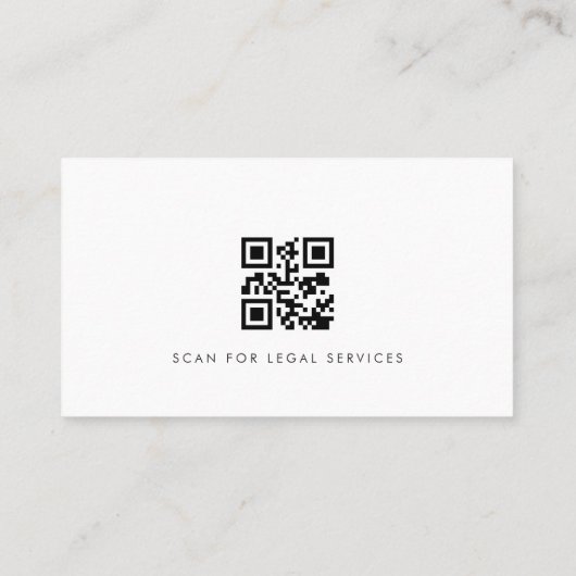 Attorney at Law Photo QR Code 名刺 (裏面)