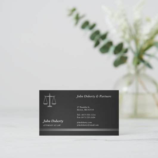 ATTORNEY AT LAW | Professional 名刺 (スタンド正面)