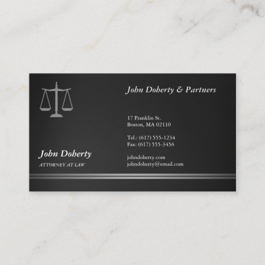 ATTORNEY AT LAW | Professional 名刺 (正面)