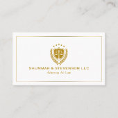 Attorney At Law-Simple Custom Logo 名刺 (正面)