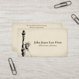 Attorney At Law Statue of Liberty Business Card 名刺