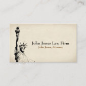 Attorney At Law Statue of Liberty Business Card 名刺 (正面)