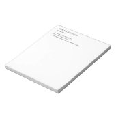 Attorney at Law Trendy Minimalist Elegant Simple ノートパッド (回転)