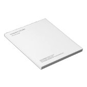 Attorney at Law Trendy Minimalist Elegant Simple ノートパッド (アングル)