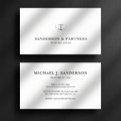 Attorney classic luxury white law firm lawyer 名刺