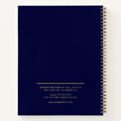 Attorney professional gold scales of justice navy ノートブック (裏面)