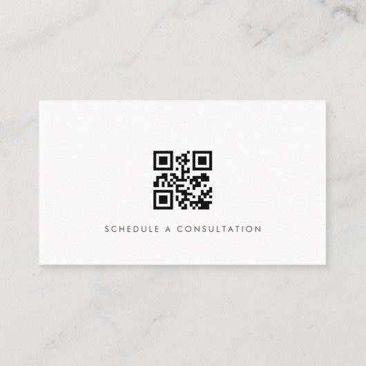 Attorney Simple Modern Professional QR Code 名刺 (裏面)