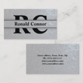 Attorneys At Law Bold Lawyer Initials Layout 名刺 (正面/裏面)