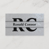 Attorneys At Law Bold Lawyer Initials Layout 名刺 (正面)