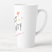 Attract Positivity Motivational Quote Coffee Mug カフェラテマグ (右)