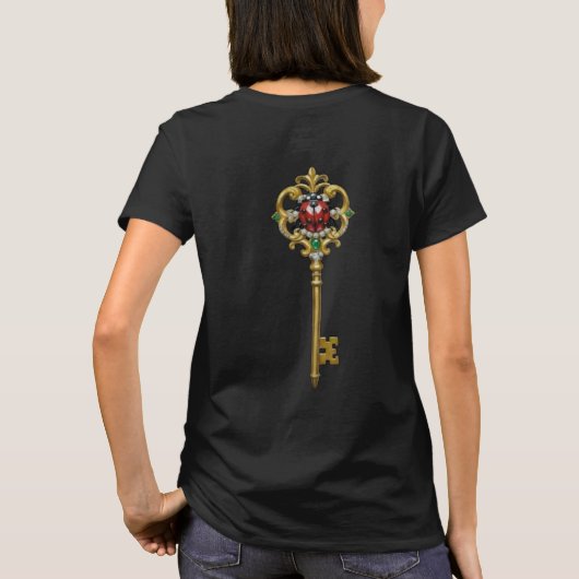 Attracting luck golden charms tシャツ (裏面)