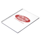 Attracting Positives Good Luck Only Typography Des ノートブック (左側)