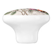 Attractive french artwork Botanical kraft paper セラミックノブ (側面)