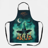Attractive & Mystical Halloween Witch Conjures エプロン (正面)