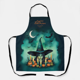 Attractive & Mystical Halloween Witch Conjures エプロン