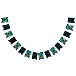 Attractive & Mystical Halloween Witch Conjures バンティングフラッグ