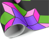 Attractive ornament with abstract violet flowers ラッピングペーパー (ロールコーナー)