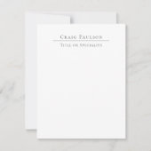 Attractive Professional Plain Minimalist Card (正面)