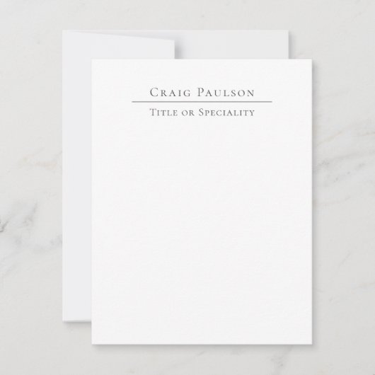 Attractive Professional Plain Minimalist Card (正面)
