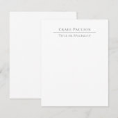 Attractive Professional Plain Minimalist Card (正面/裏面)