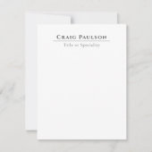 Attractive Professional Plain Minimalist Card (正面)