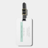 Attractive Simple Plain Professional Modern ラゲッジタグ (正面縦)