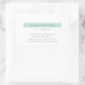 Attractive Simple Plain Professional Modern 長方形シール (バッグ)