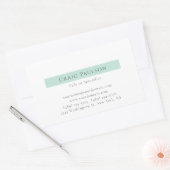 Attractive Simple Plain Professional Modern 長方形シール (封筒)